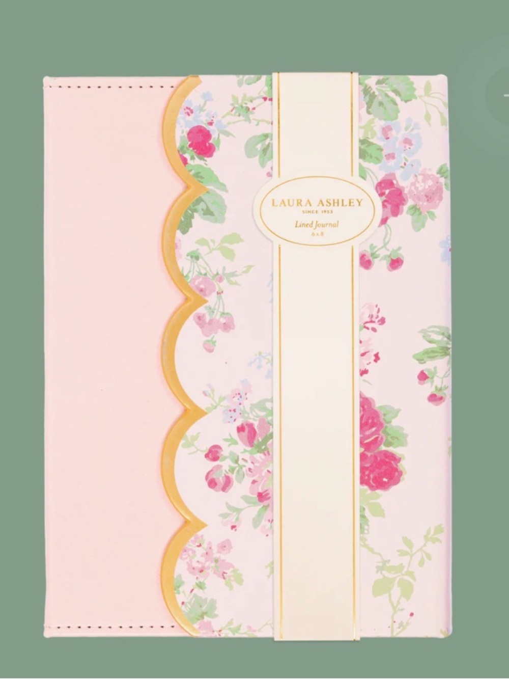 NEW Laura Ashley English Garden Flap Journal Pink 6x8